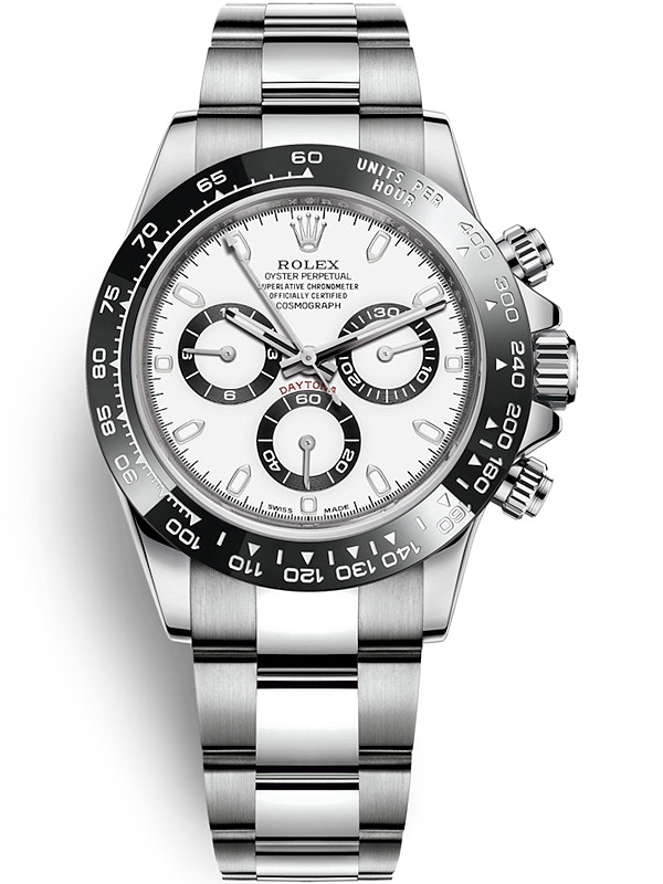 Rolex Cosmograph Daytona Steel White Dial 40 mm Watch