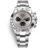 116509-0072 Rolex Oyster Cosmograph Daytona White Gold Steel Dial Watch