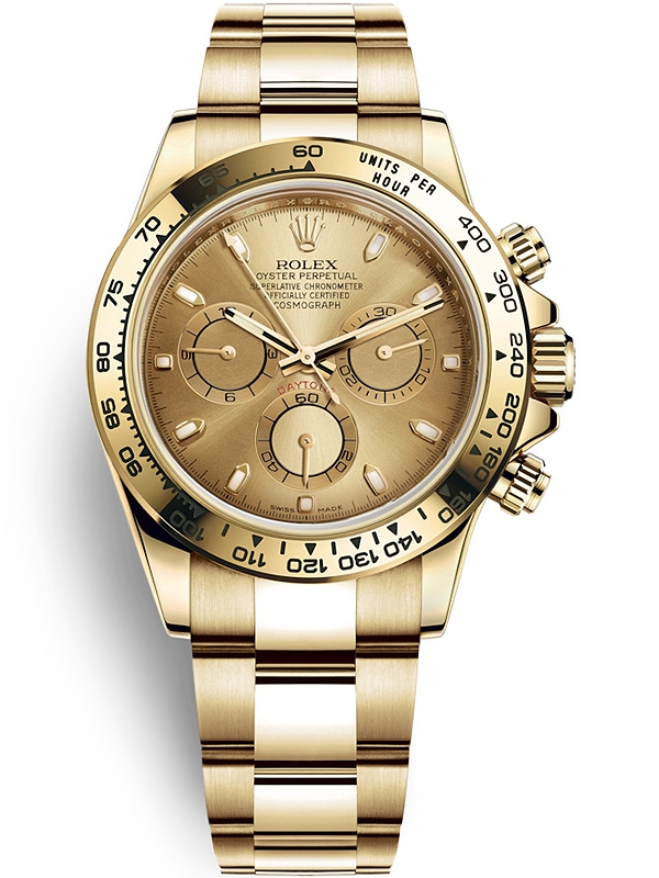 rolex daytona gold watch