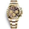 116508-0011 Rolex Oyster Cosmograph Daytona Yellow Gold Black MOP Diamond Dial Watch