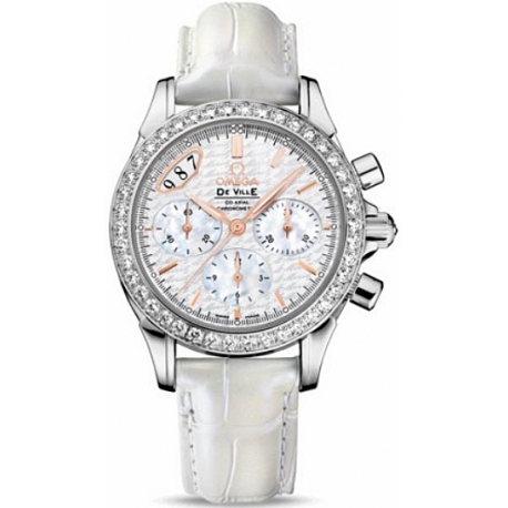 Omega De Ville Co-Axial Chrono Diamond Watch 422.18.35.50.05.001