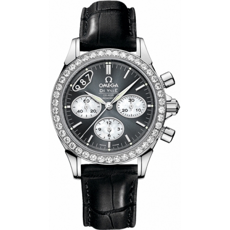 Omega De Ville Co-Axial Chrono Diamond Watch 422.18.35.50.06.001