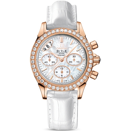 Omega De Ville Co-Axial Womens Diamond Watch 422.58.35.50.05.002