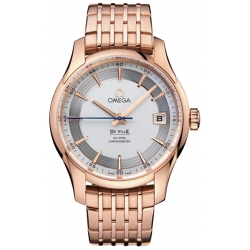 Omega De Ville Hour Vision Rose Gold Bracelet Watch 431.60.41.21.02.001