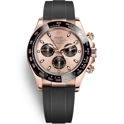 Rolex Cosmograph Daytona Everose Gold Pink Black Dial Watch 116515LN