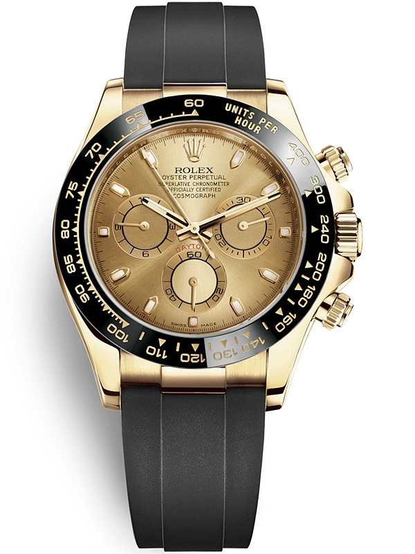 Rolex Daytona 116508 40MM Champagne Dial With Yellow Gold Bracelet ...