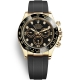Rolex Cosmograph Daytona Yellow Gold Diamond Black Dial Watch 116518LN