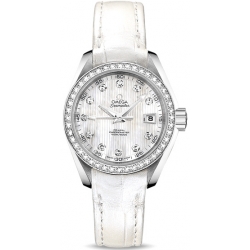 Omega Aqua Terra Womens Diamond Watch 231.18.30.20.55.001