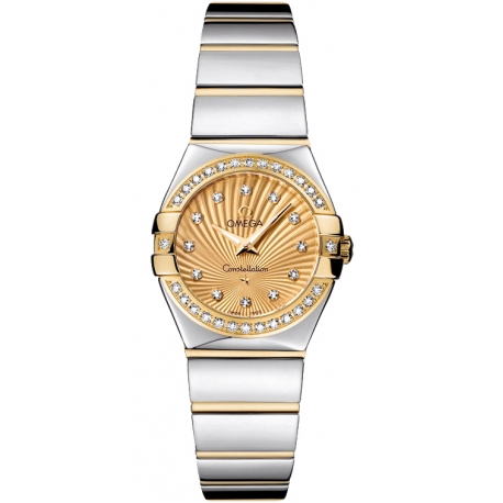 Omega Constellation 09 Womens 2 Tone Watch 123.25.24.60.58.002