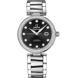 Omega De Ville Ladymatic Womens Steel Diamond Watch 425.35.34.20.51.001