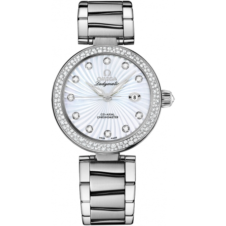 Omega De Ville Ladymatic Womens Diamond Watch 425.35.34.20.55.001
