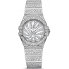 Omega Luxury Edition 24mm White Gold Diamond Watch 123.55.24.60.55.010