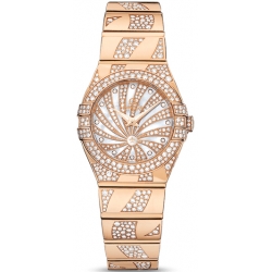 Omega Luxury Edition Rose Gold Womens Watch 123.55.24.60.55.011