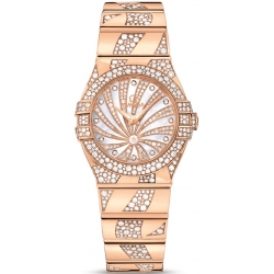 Omega Luxury Edition 24mm Rose Gold Diamond Watch 123.55.27.60.55.011
