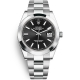 Rolex Datejust 41 Steel Black Dial Smooth Bezel Oyster Watch 126300