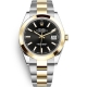 Rolex Datejust 41 Steel Yellow Gold Black Dial Oyster Watch 126303
