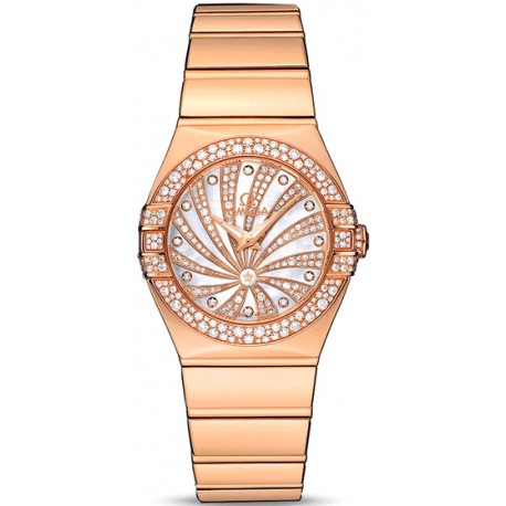 Omega Luxury Edition Rose Gold Bracelet Watch 123.55.27.60.55.013