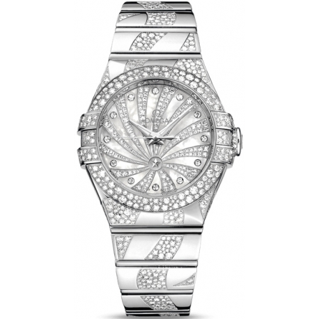 Omega Luxury Edition Womens Diamond Watch 123.55.31.20.55.009
