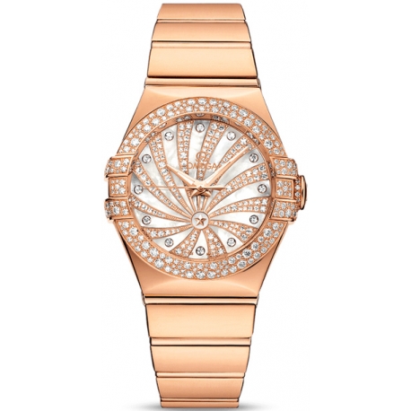 Omega Luxury Edition Womens Rose Gold Watch 123.55.31.20.55.010