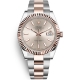 Rolex Datejust 41 Steel Everose Gold Sundust Dial Oyster Watch 126331