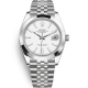 Rolex Datejust 41 Steel White Dial Smooth Bezel Jubilee Watch 126300