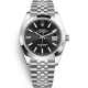 Rolex Datejust 41 Steel Black Dial Smooth Bezel Jubilee Watch 126300