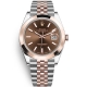 Rolex Datejust 41 Steel Everose Gold Chocolate Dial Jubilee Watch 126301