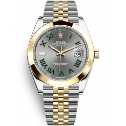 Rolex Datejust 41 Steel Yellow Gold Slate Dial Jubilee Watch 126303