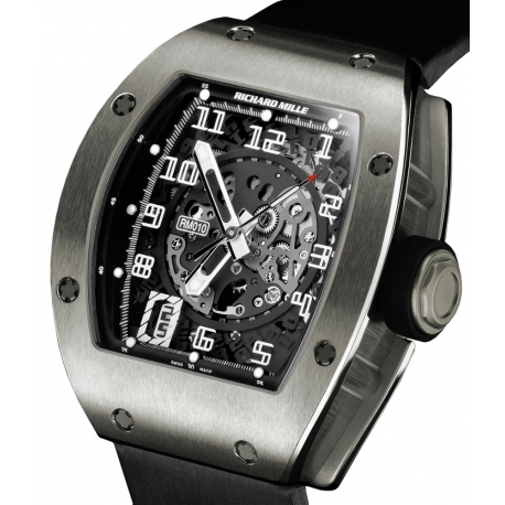 Richard Mille RM 010 Mens White Gold Watch RM010-WG