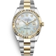 Rolex Datejust 41 Steel Yellow Gold Diamond MOP Dial Oyster Watch 126333