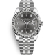 Rolex Datejust 41 Steel White Gold Diamond Dark Rhodium Dial Jubilee Watch 126334
