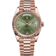 Rolex Day-Date 40 Everose Gold Olive Green Dial President Watch 228235