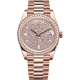 Rolex Day-Date 40 Everose Gold Diamond Bezel Dial President Watch 228345RBR