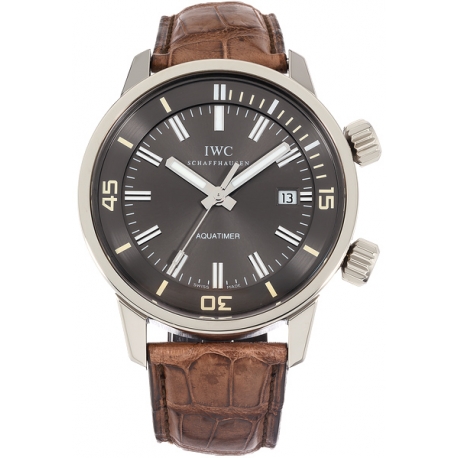 IWC Vintage Aquatimer Automatic Mens White Gold Watch IW3231-04