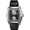 IWC Da Vinci Chronograph Mens Black Dial Steel Watch IW376413