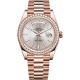 Rolex Day-Date 40 Everose Gold Diamond Bezel Stripe Sundust President Watch 228345RBR