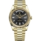 Rolex Day-Date 40 Yellow Gold Diamond Black Dial President Watch 228238