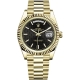 Rolex Day-Date 40 Yellow Gold Diagonal Black Dial President Watch 228238