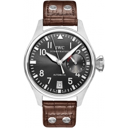 IWC Pilots Automatic Grey Dial White Gold Watch IW500402
