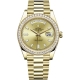 Rolex Day-Date 40 Yellow Gold Diamond Bezel Baguette Champagne Dial President Watch 228348RBR