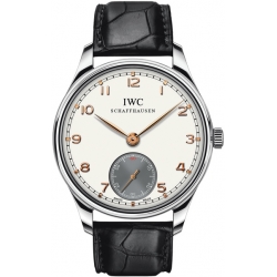 IWC Portofino Hand Wound Mens Steel Watch IW5454-05