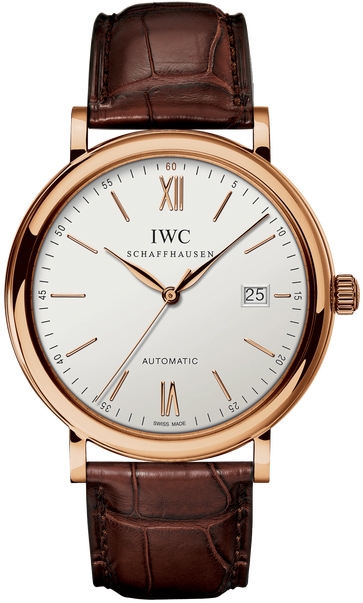 Regenachtig Redenaar Senaat IWC Portofino Automatic Mens 18K Rose Gold Watch IW356504
