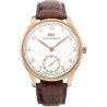 IWC Portuguese Hand Wound Mens 18K Rose Gold Watch IW545409
