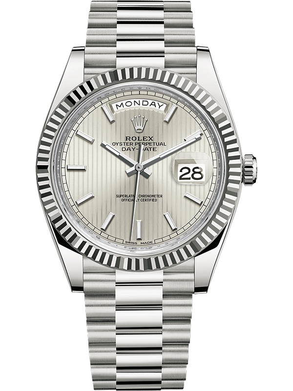 rolex presidential day date white gold