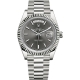 Rolex Day-Date 40 White Gold Stripe Dark Rhodium Dial President Watch 228239
