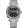 Rolex Day-Date 40 White Gold Black Dial President Watch 228239
