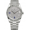 228239-0049 Rolex Day-Date 40 White Gold Sapphire Diamond Paved Dial President Watch
