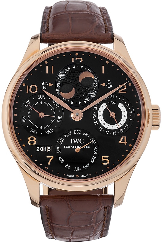IWC Portuguese Perpetual Calendar Rose Gold Watch IW503202