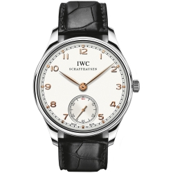 IWC Portuguese Hand Wound White Dial Mens Watch IW545408