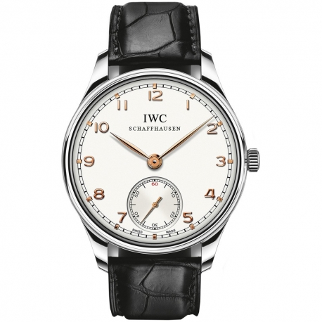 IWC Portuguese Hand Wound White Dial Mens Watch IW545408
